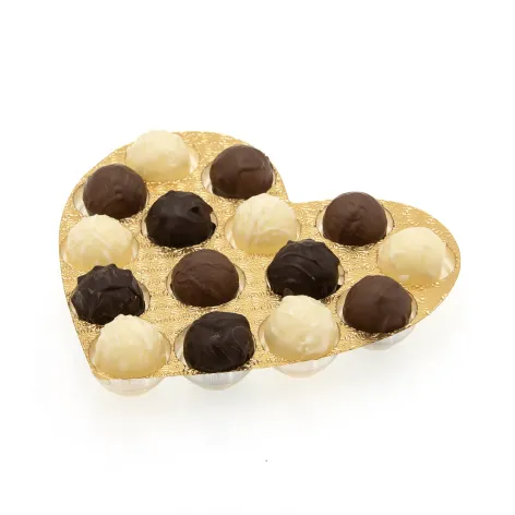 Gold Insert For 15 Truffles in Heart Box - Pack of 42